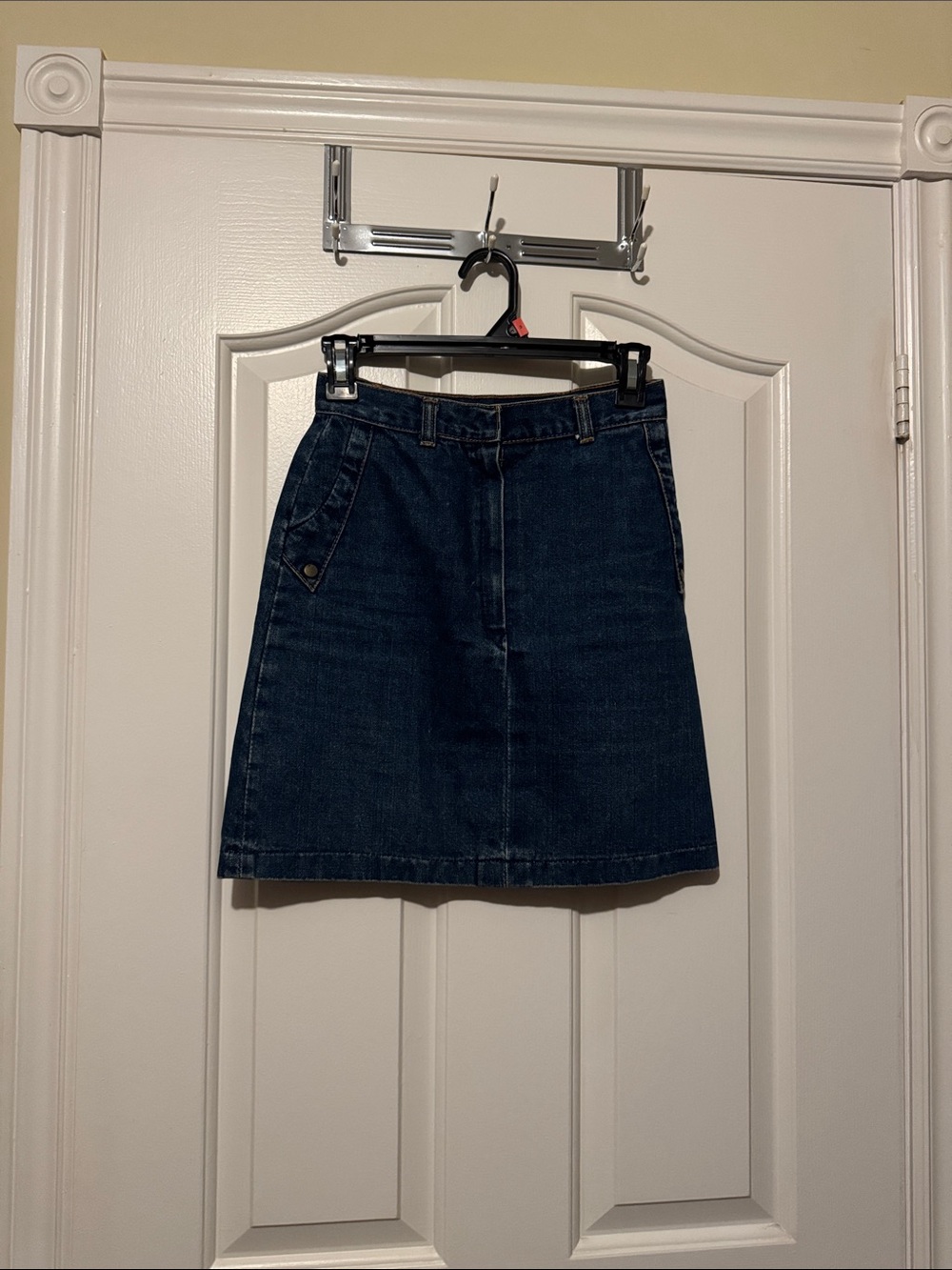 Women’s Dark Blue Denim A-Line Skirt